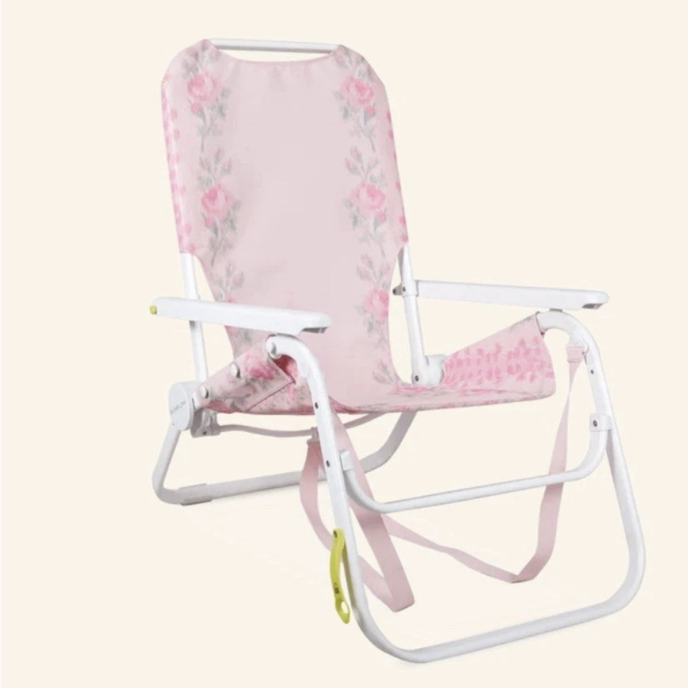Brand New Love Shack Fancy Pink Blooming Heirloom Beach Chair